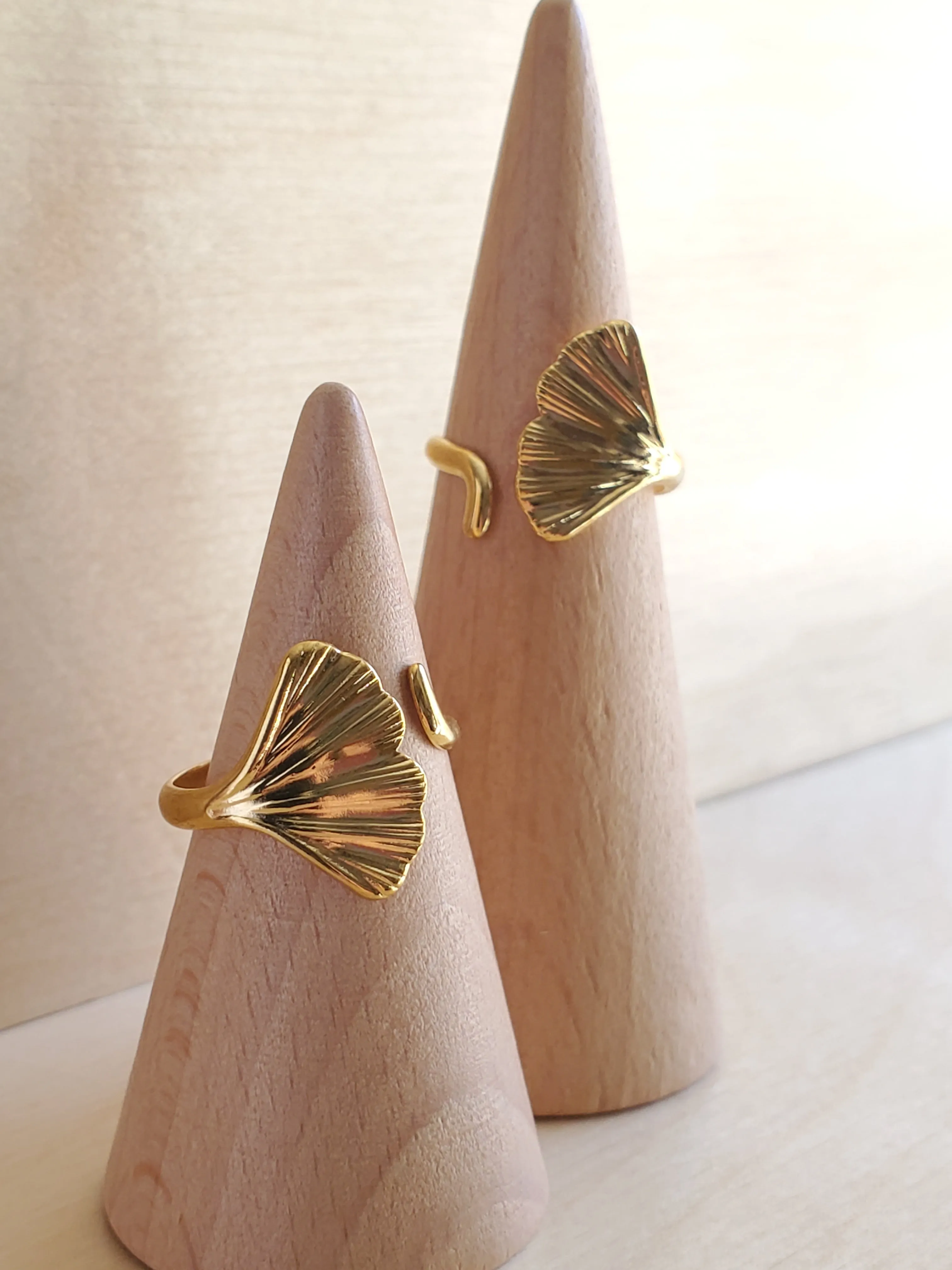 Gingko Gold Leaf Ring