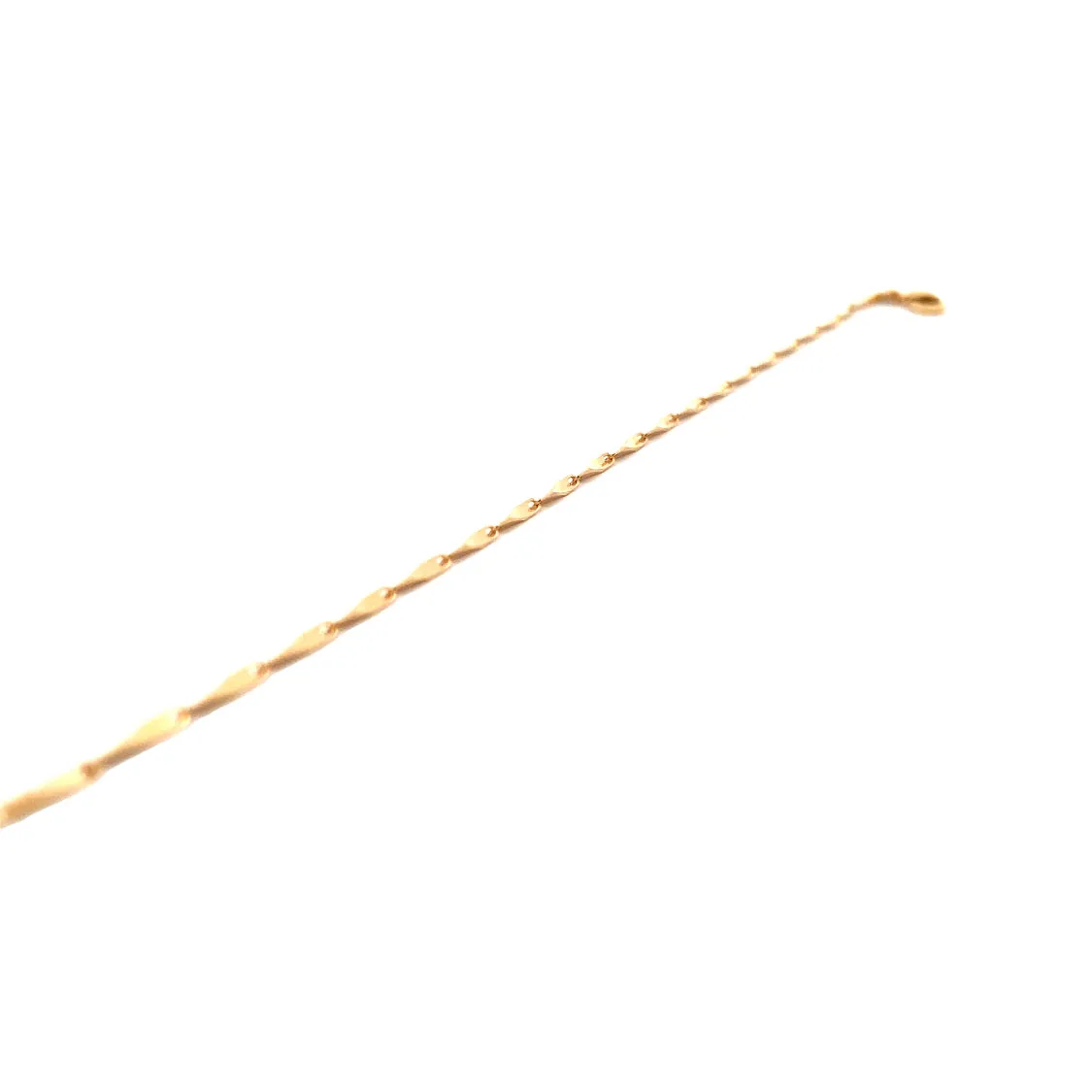 Gold Bracelet Infinity Chain 14 Karat Yellow Gold