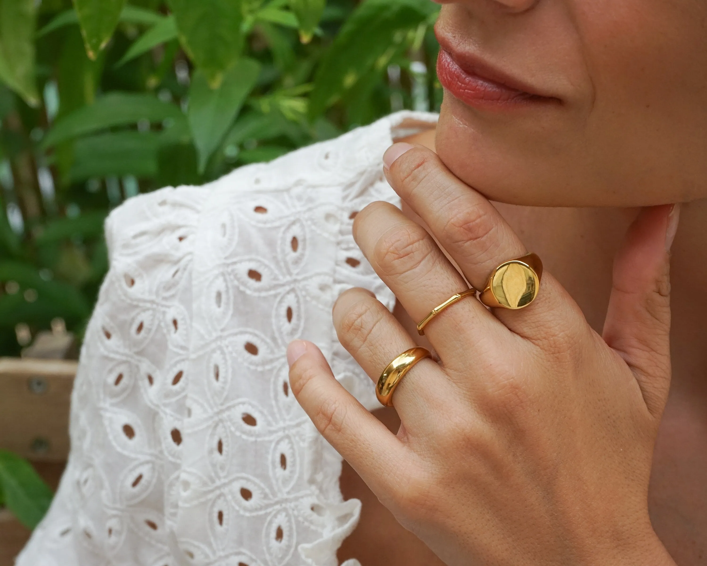 Gold Dome Ring