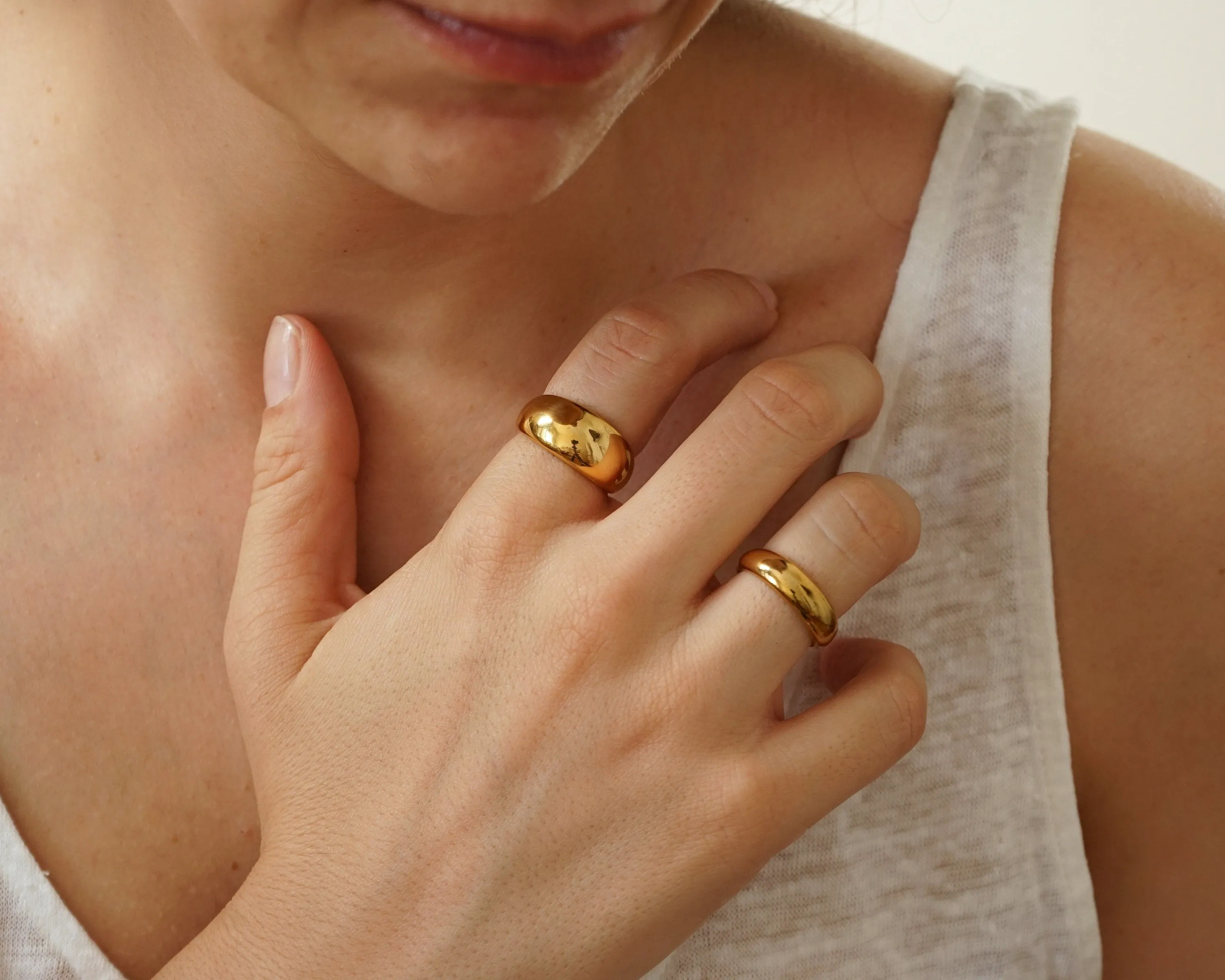 Gold Dome Ring