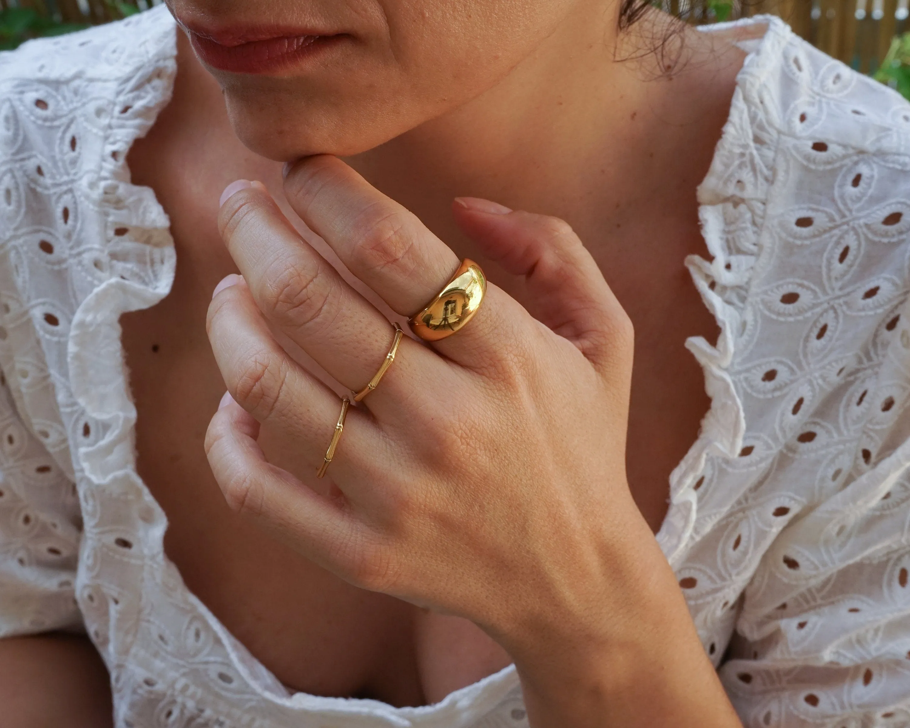 Gold Dome Ring