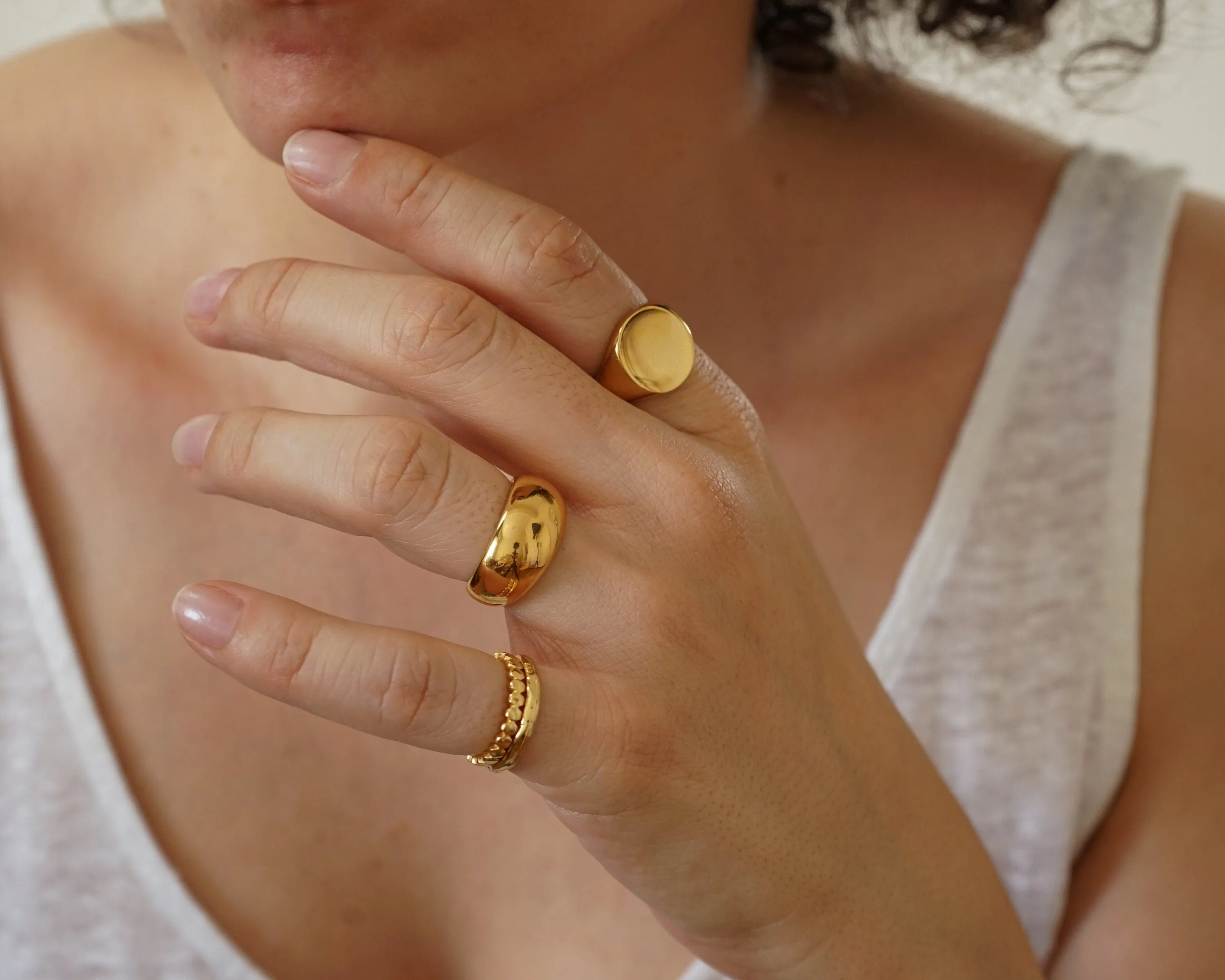 Gold Dome Ring