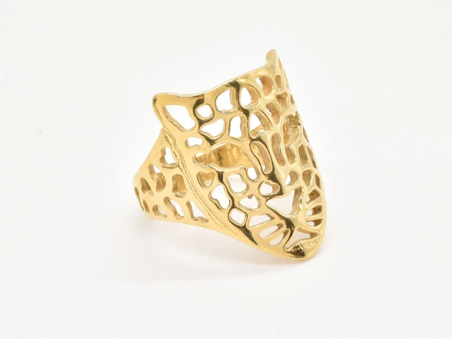 Gold Jaguar Ring - Gold Panther Band, Gold Warrior Ring Ring