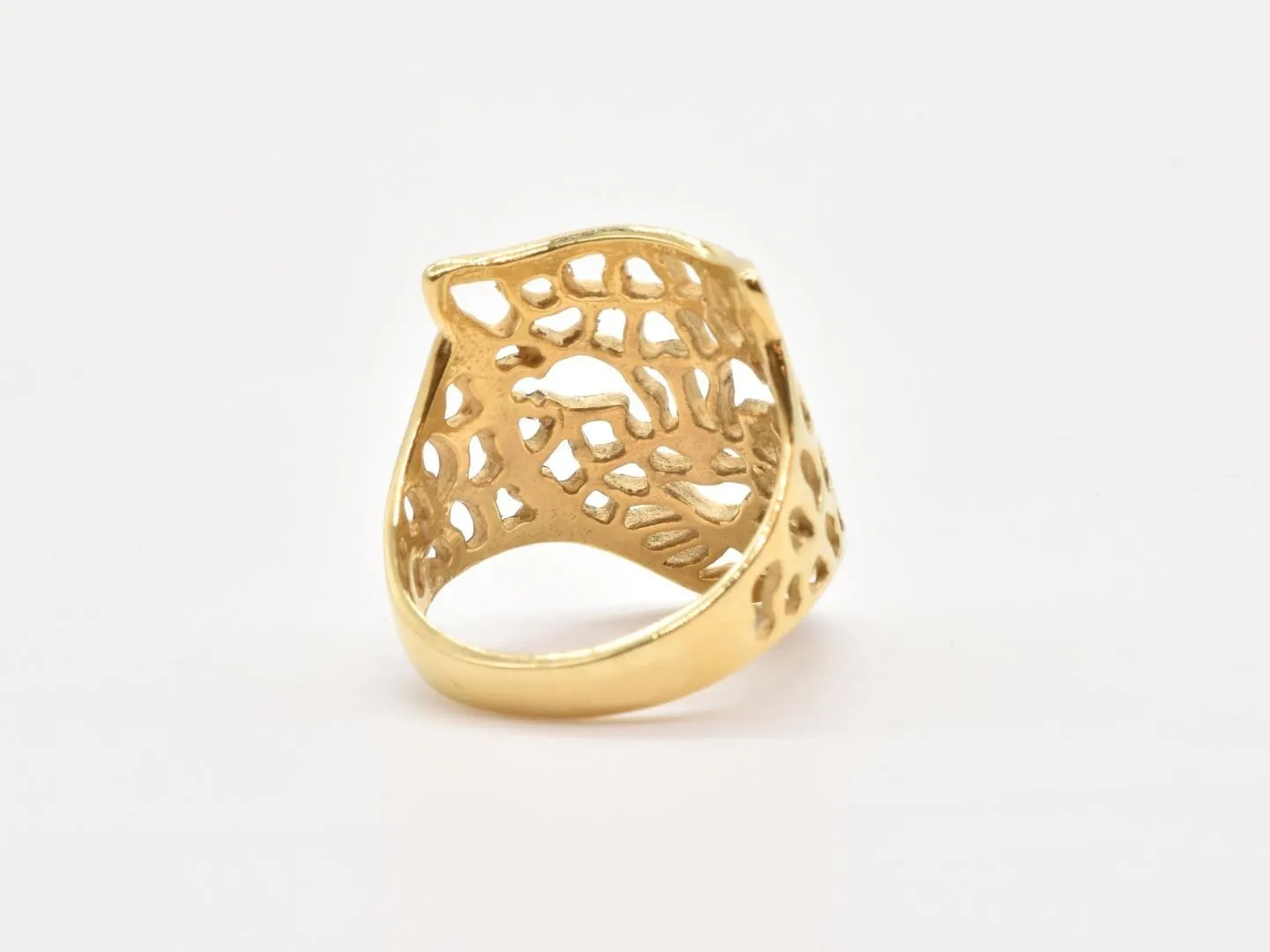 Gold Jaguar Ring - Gold Panther Band, Gold Warrior Ring Ring