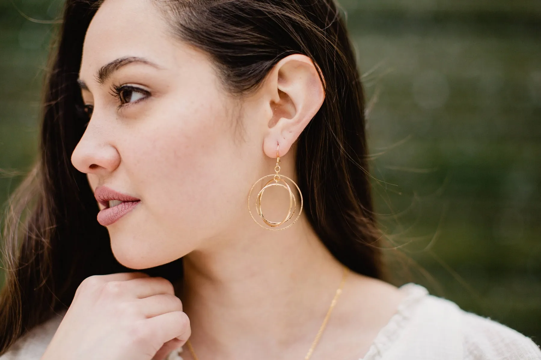 Hammered Orb Earrings