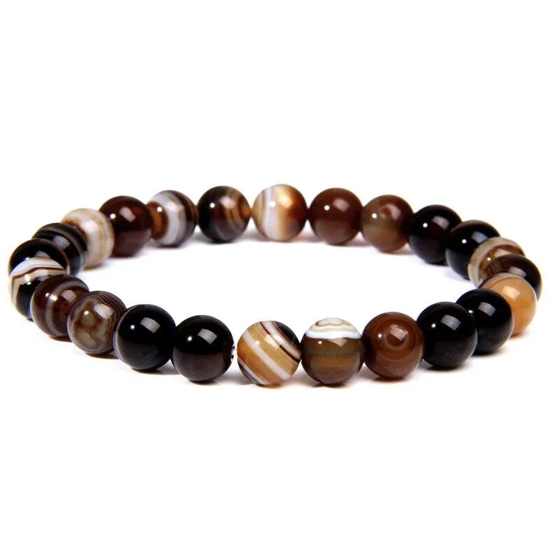 Handmade Natural Stone Beaded Bracelet