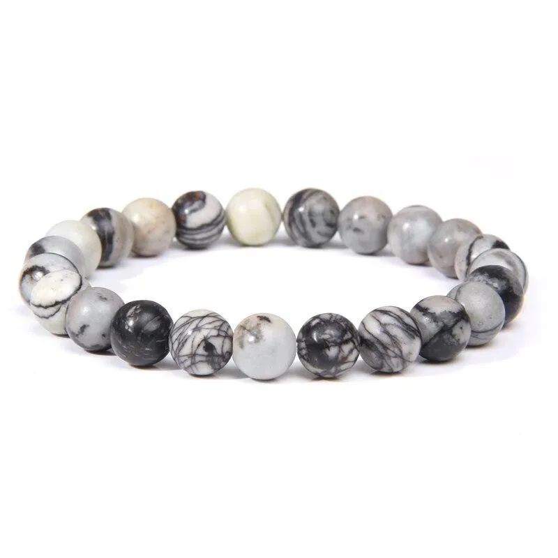 Handmade Natural Stone Beaded Bracelet