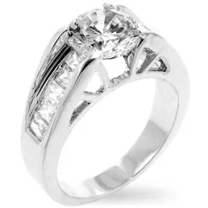 Hiatt Timeless Round Solitaire Engagement Ring | 2ct