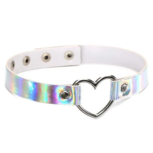 Holographic Heart Collar