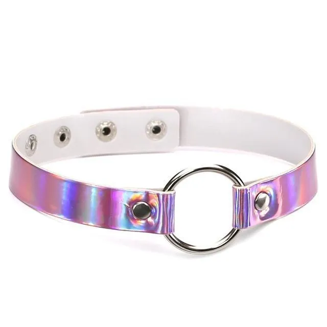 Holographic Heart Collar