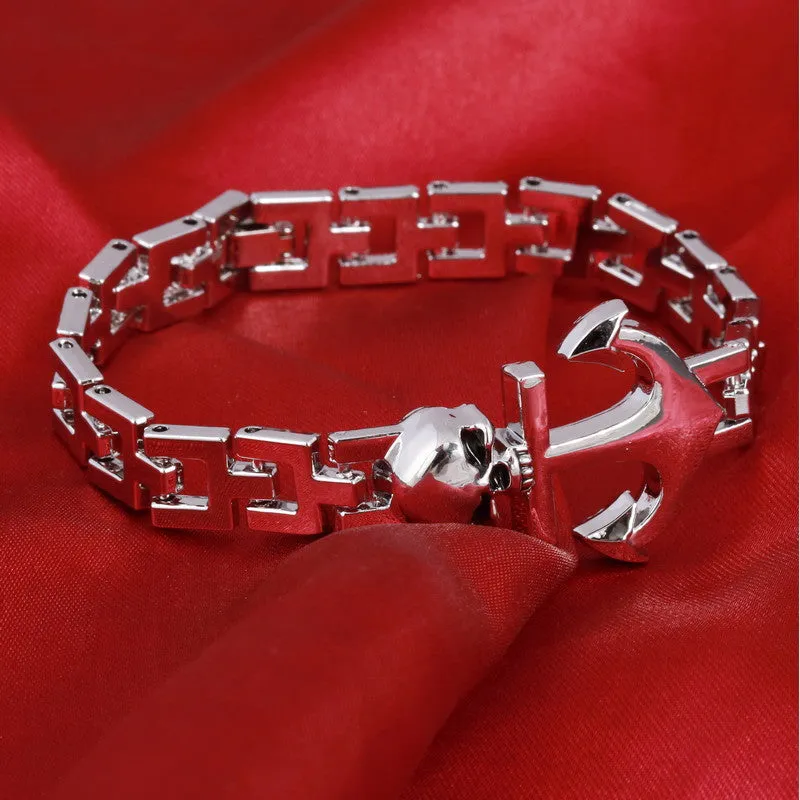 Hot Selling Stainless Steel Bracelets Bangles Man Fashion Jewelry Charms Punk Man Accessories Male Wrap Cuff Bracelet