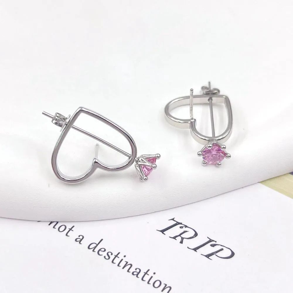 Kawaii Cupid Arrow Heart Earrings