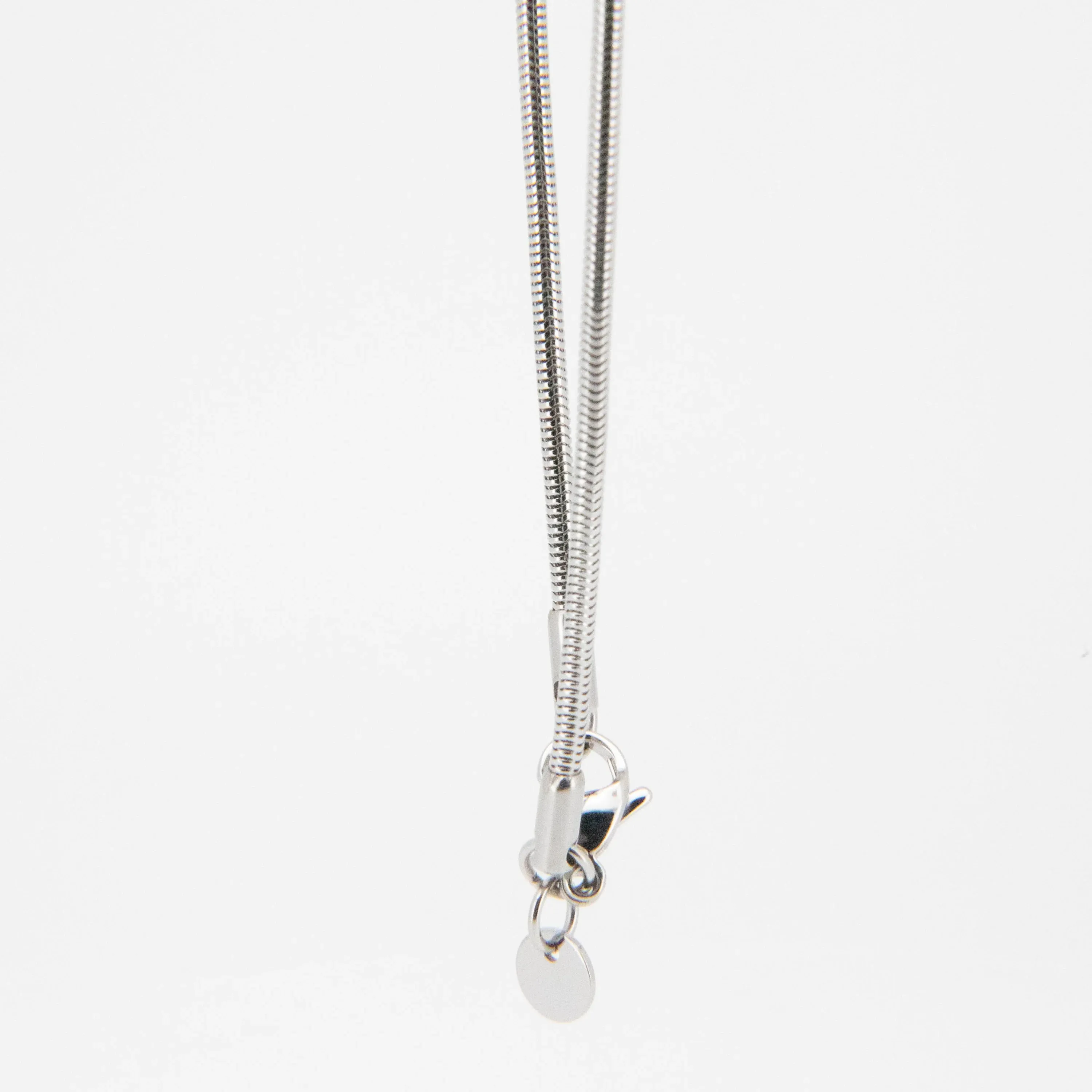 Khairiya Silver-tone Snake Chain Necklace