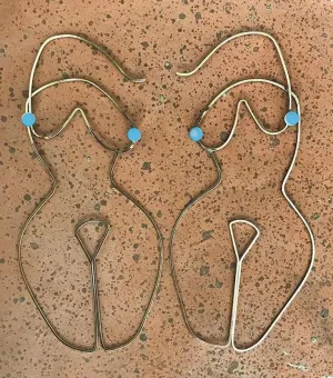 Lady Earrings - Gold Turquoise