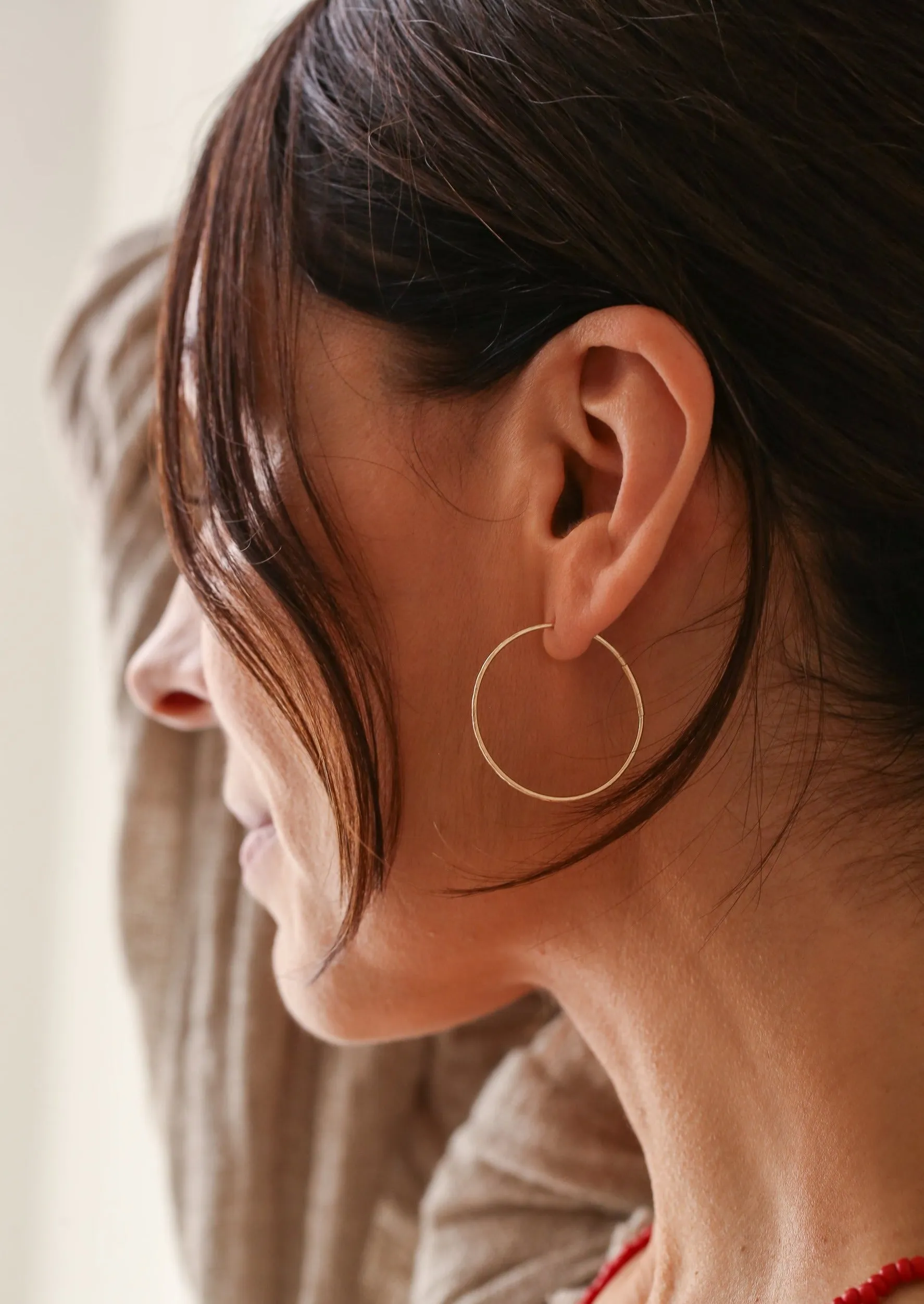 Large Gold Hoop Earrings