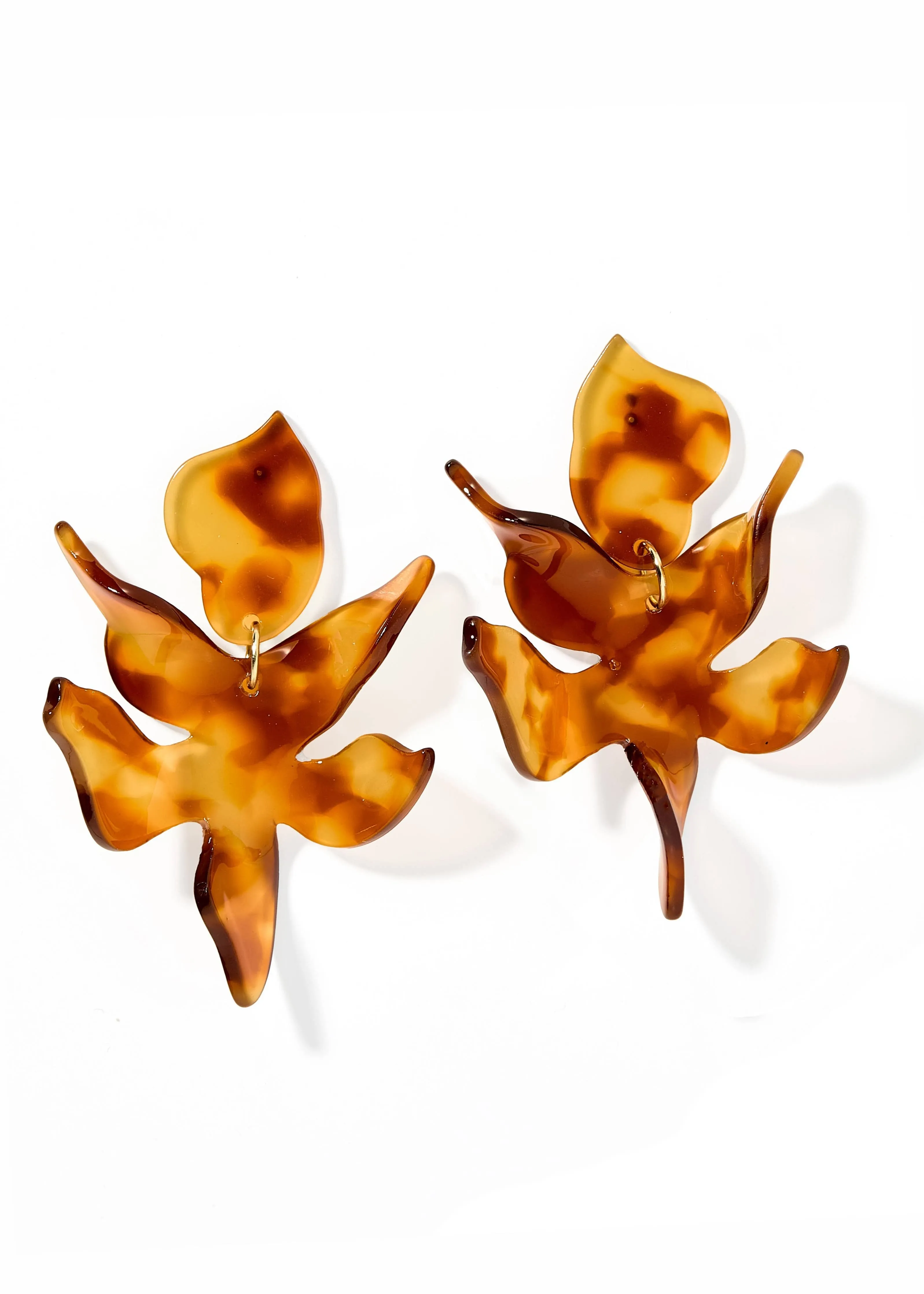 LINNY: Flora Caramel Earrings