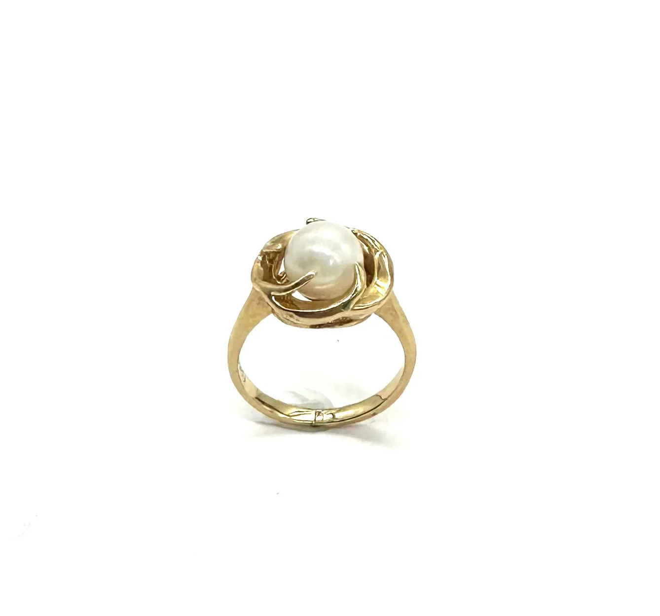 Nest Style Pearl Ring