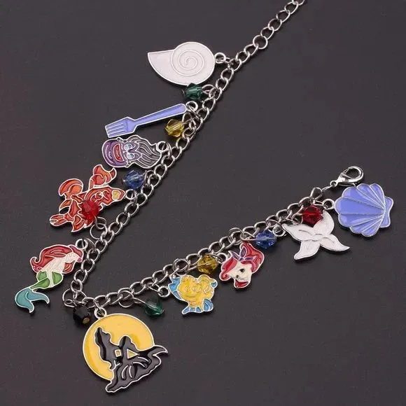 NEW Ariel Mermaid Under the Sea Movie Charms Bracelet women's fashion‎