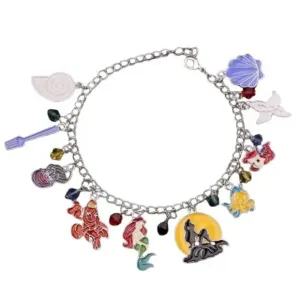 NEW Ariel Mermaid Under the Sea Movie Charms Bracelet women's fashion‎