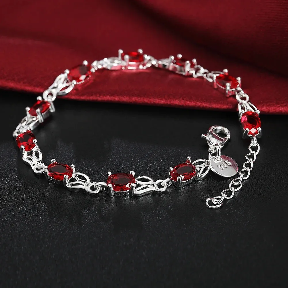 New High quality 925 Sterling Silver 4MM Women Men chain Male Twisted Rope Bracelets Fashion Silver Jewelry