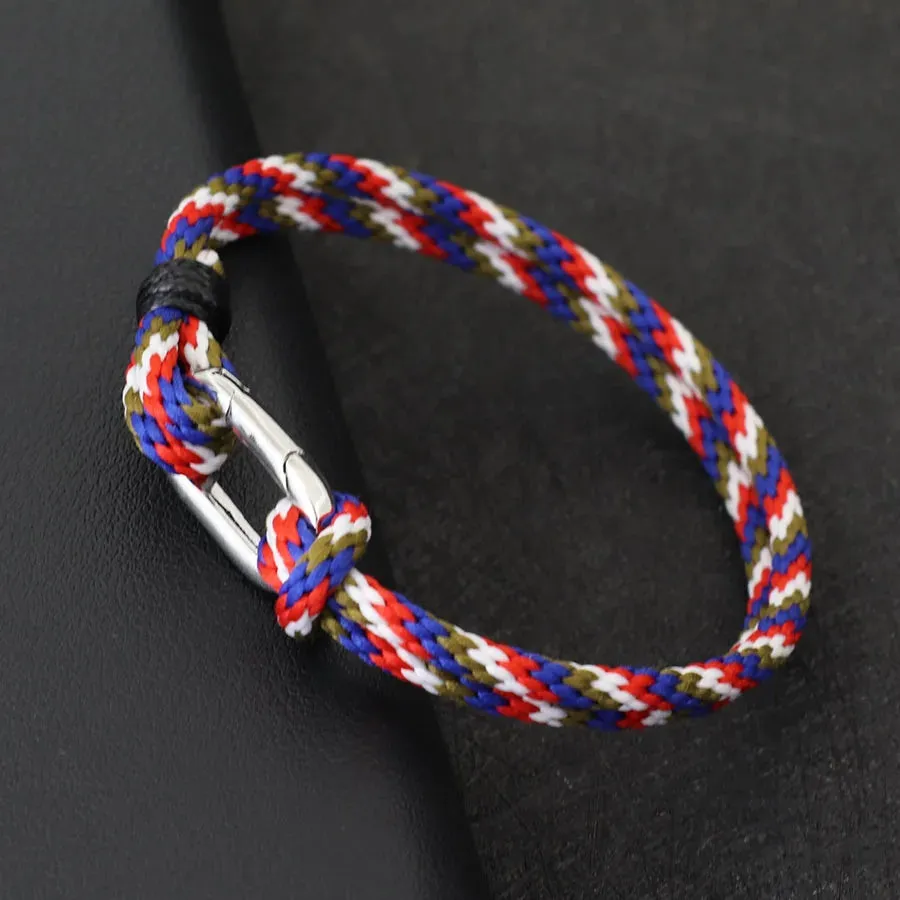 Noter Fashion Mens Bracelet Spring Catch Double Layer Rope Braclet Homme Gift For Him Leisure Accessories Pulseras Para Hombre