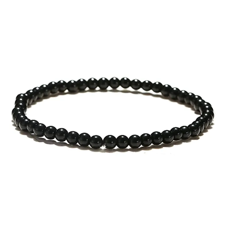 Noter Mens Natural Stone Bracelet 4mm Braslet Gift For Him Leisure Accessories Meditation Rice Beads Braclet Homme Regalo Hombre