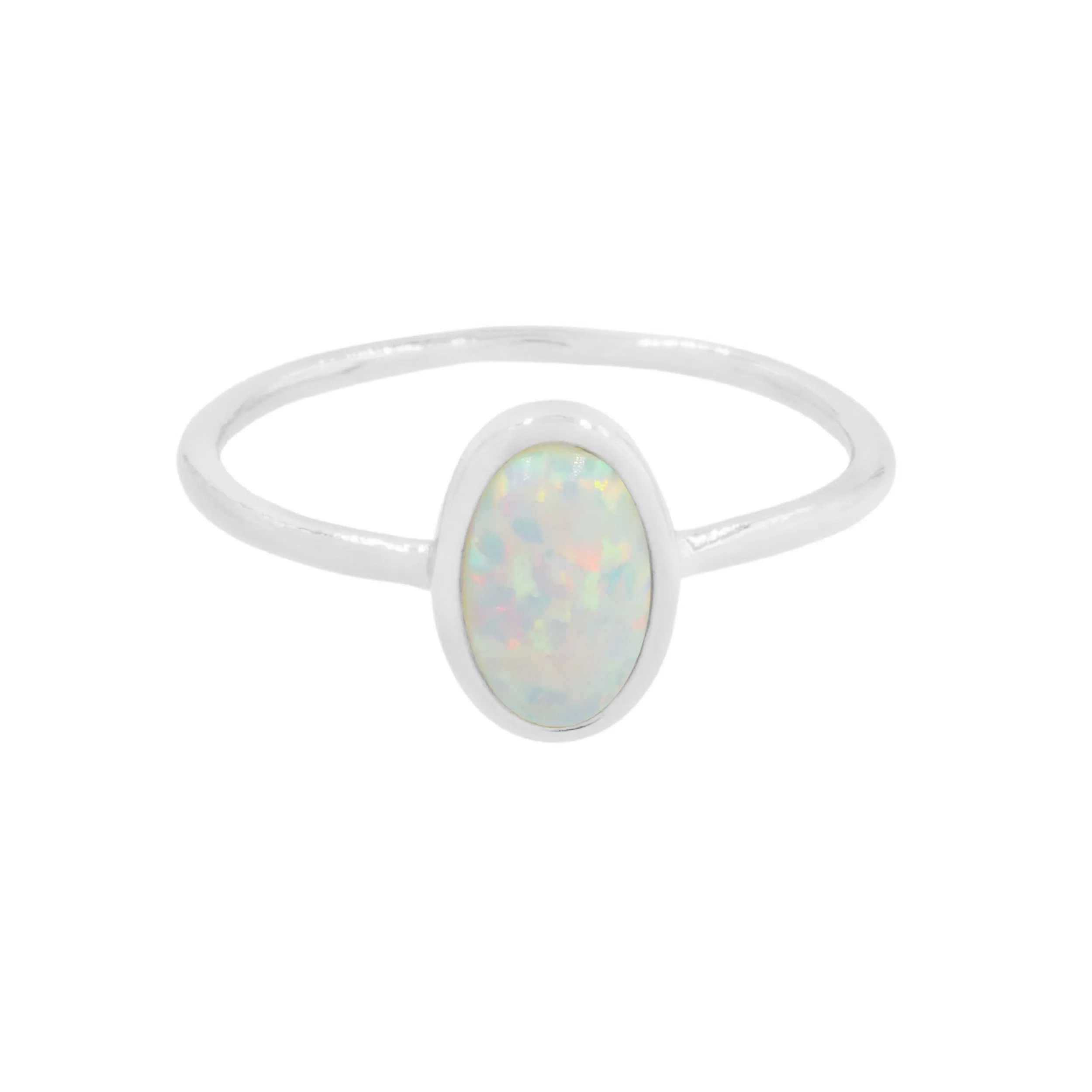 Opal Solitaire Ring