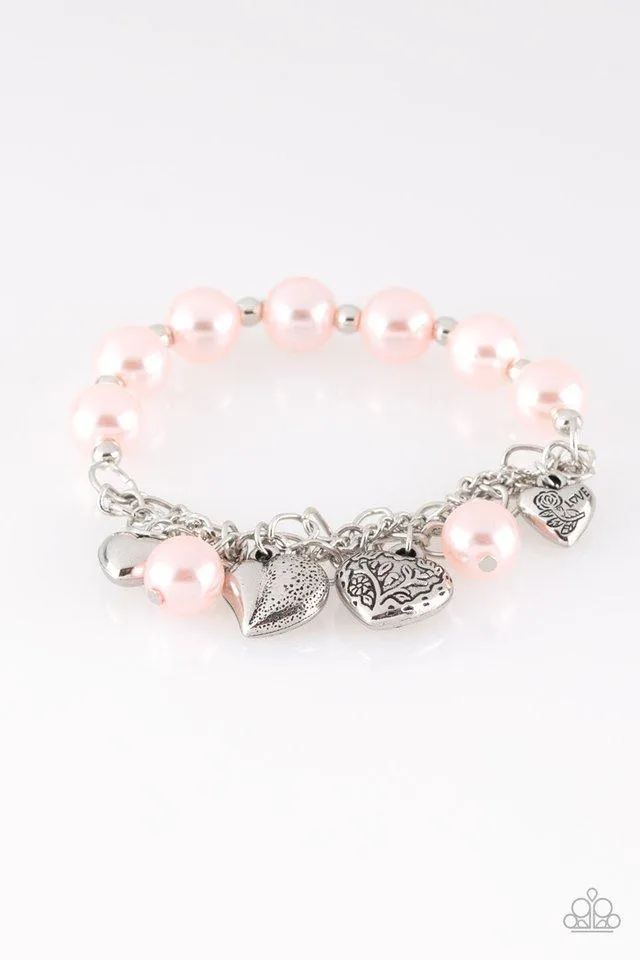 Paparazzi Bracelet ~ More Amour - Pink