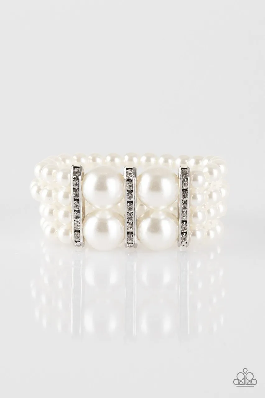 Paparazzi Bracelet - Romance Remix - White