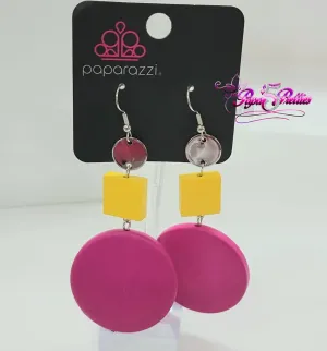 Paparazzi Modern Materials - Multi - Earrings