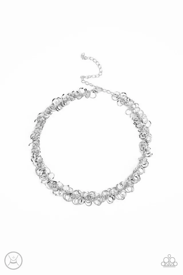 Paparazzi Necklace ~ Cause a Commotion - Silver