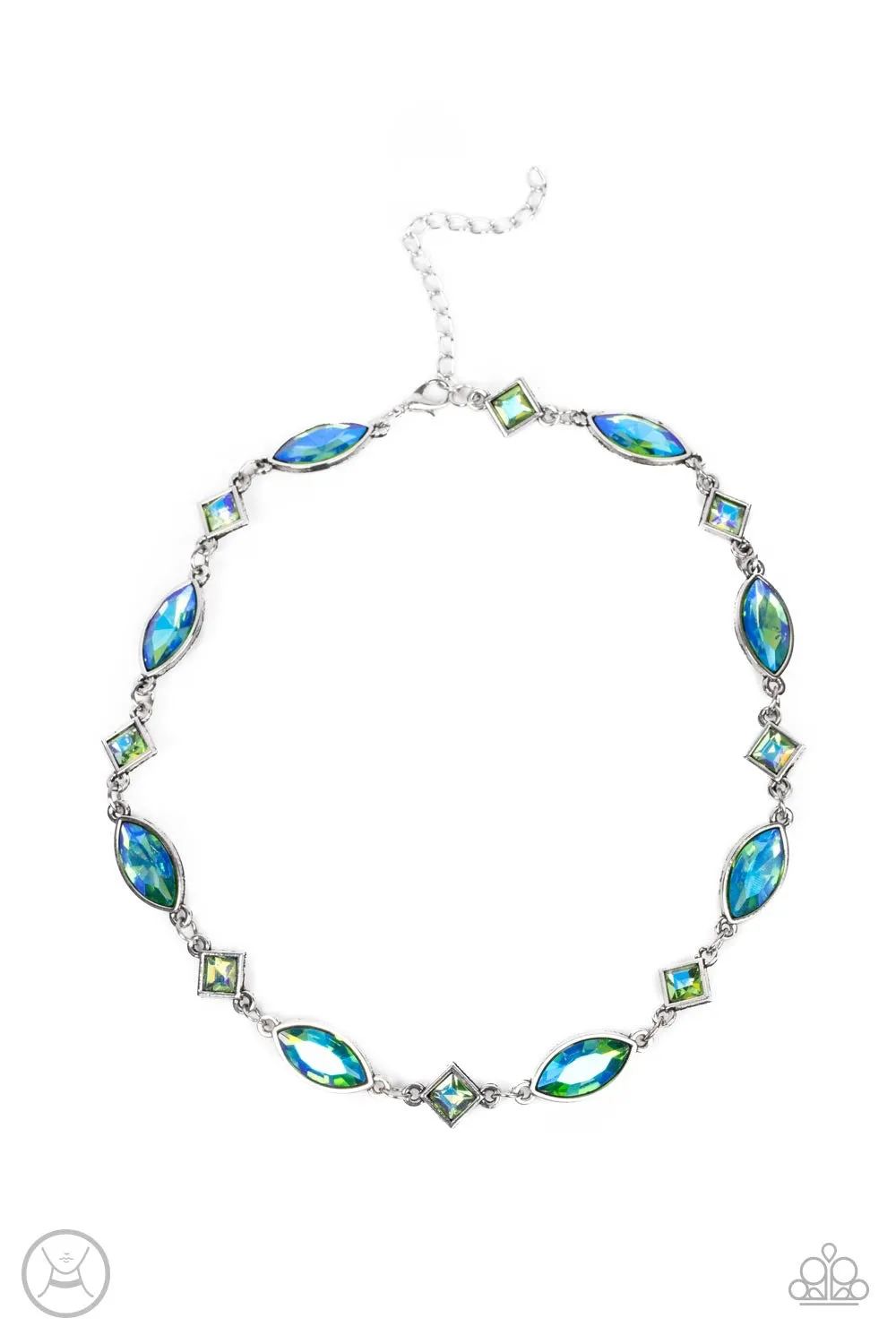 Paparazzi Prismatic Reinforcements - Green Necklace