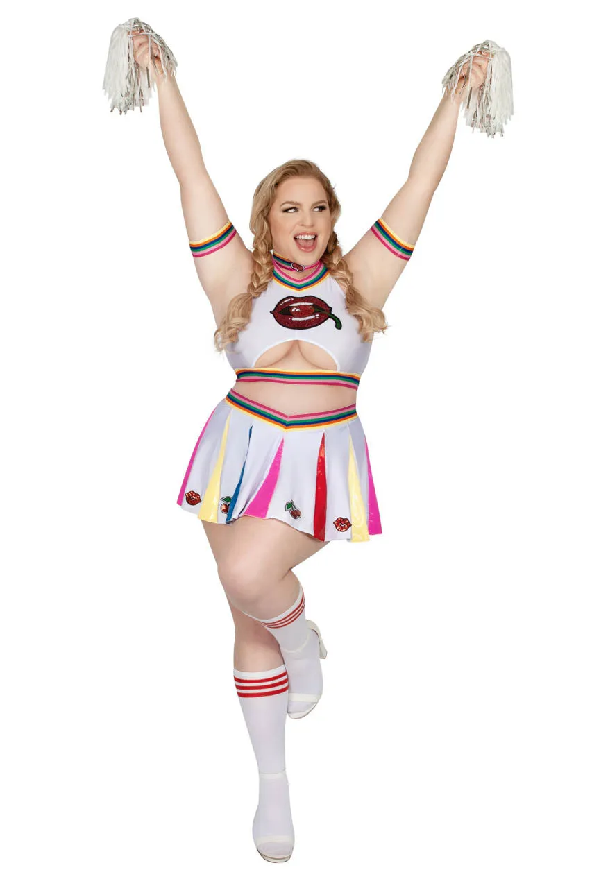 Plus Size Bomb Cherry Cheerleader Costume