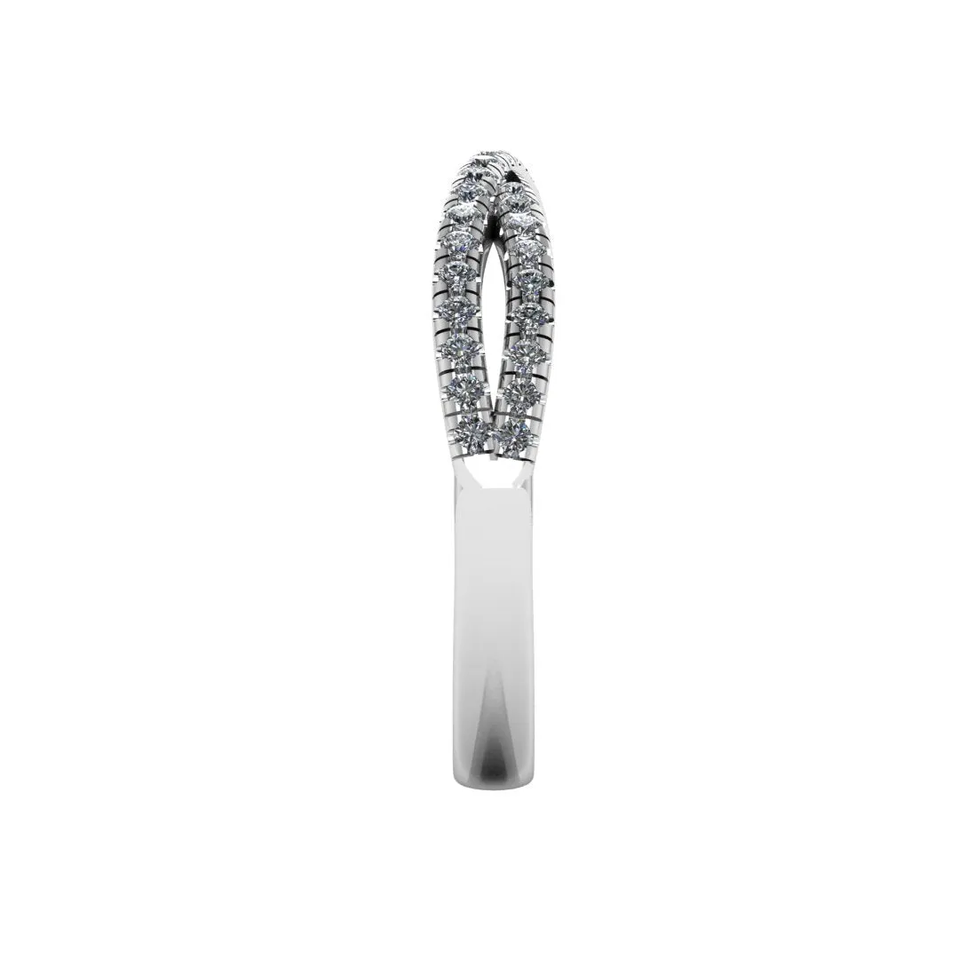 "Bianca" Crossover Micro Set 0.25ct Diamond Eternity Ring ET66