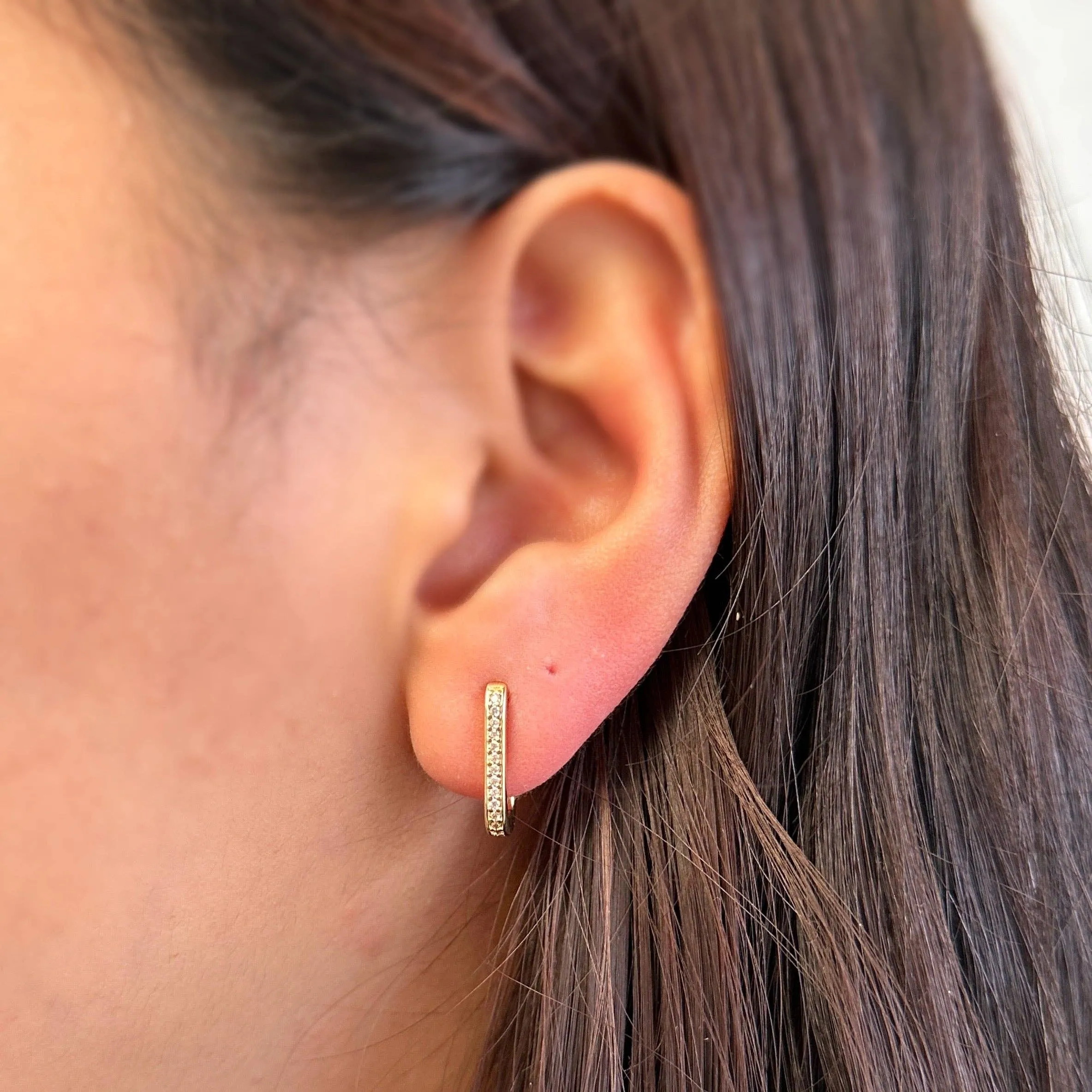 Rectangle Clicker Earrings