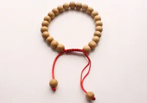 Round Wooden Beads Adjustable Wrist Bracelet