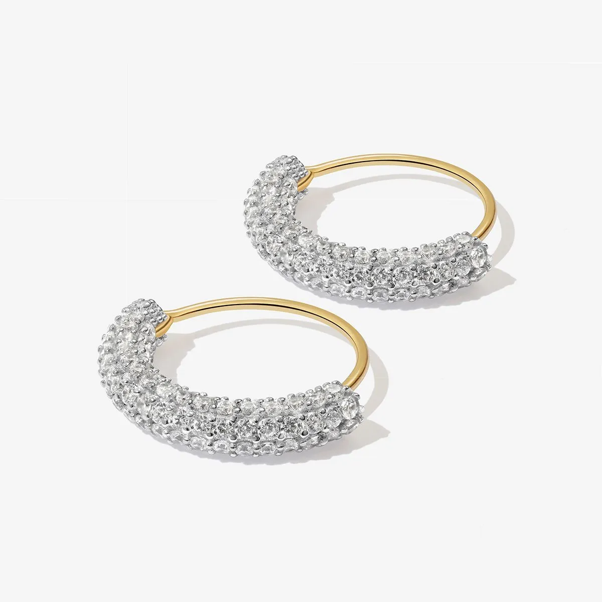 Saz mini hoop earrings