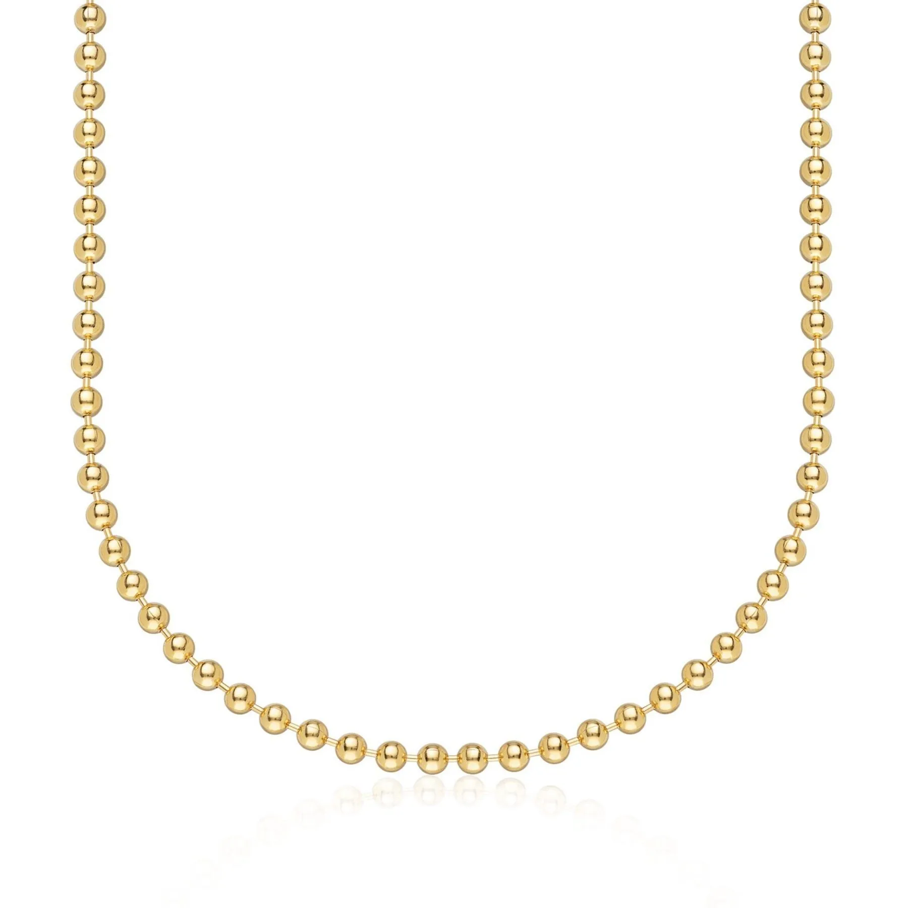 Scream Pretty Ball Chain Necklace - Gold Plated