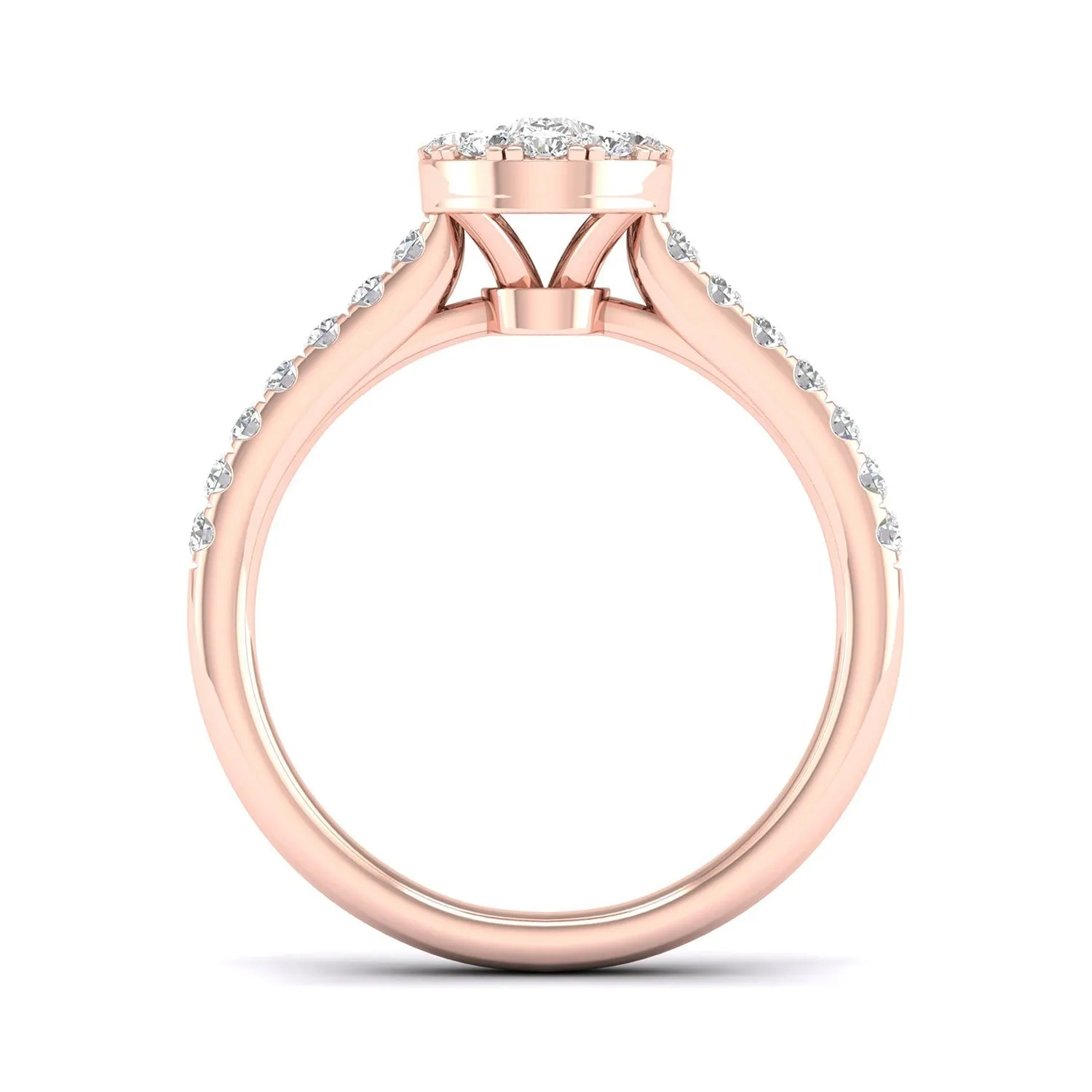 Signature Iconic Dewdrop Halo Ring