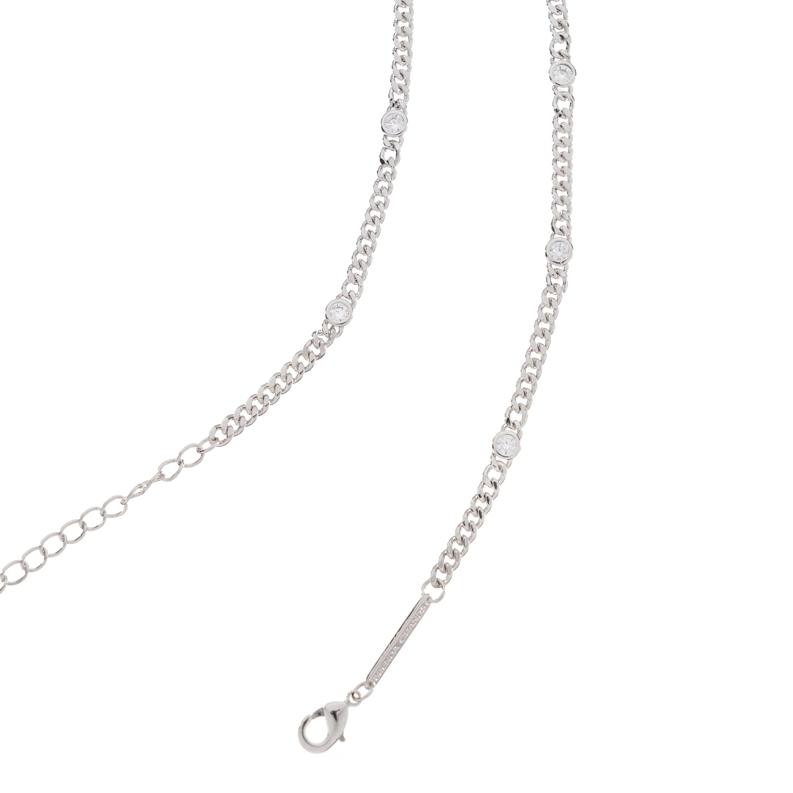 Silver CZ Dainty Choker