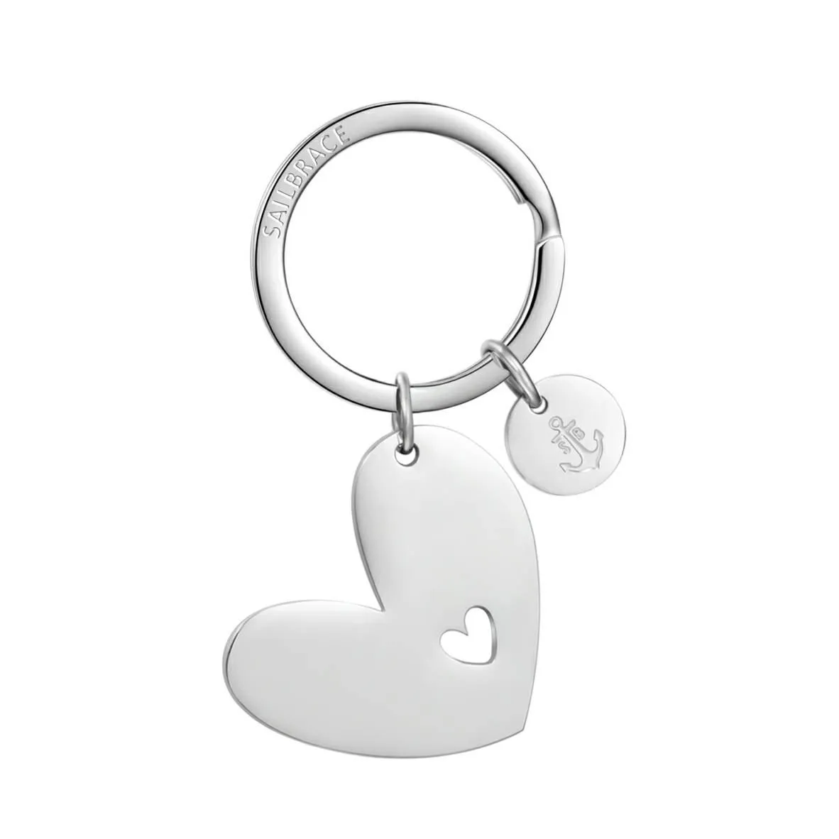 Silver Heart Keychain