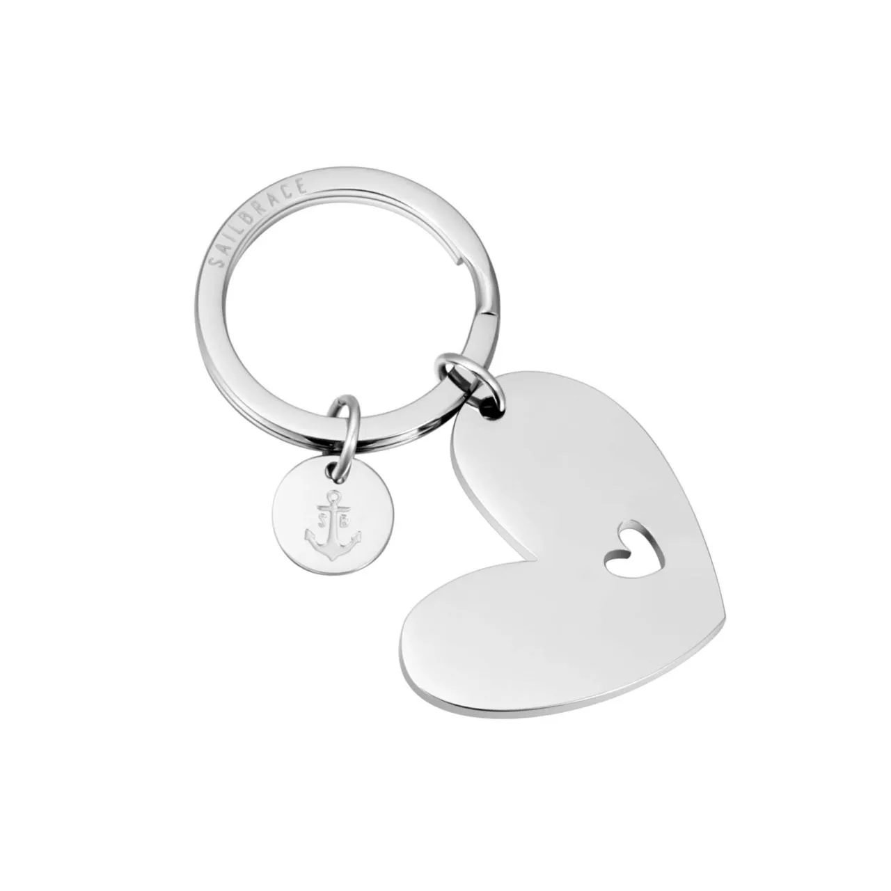 Silver Heart Keychain