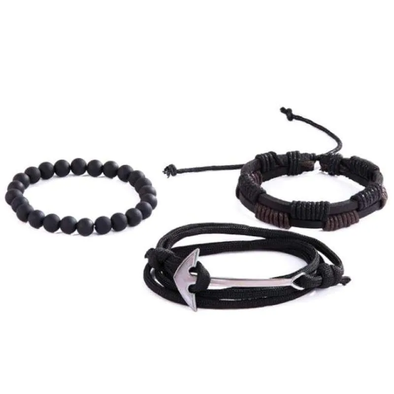 Sons of Odin Anchor Bracelet Set