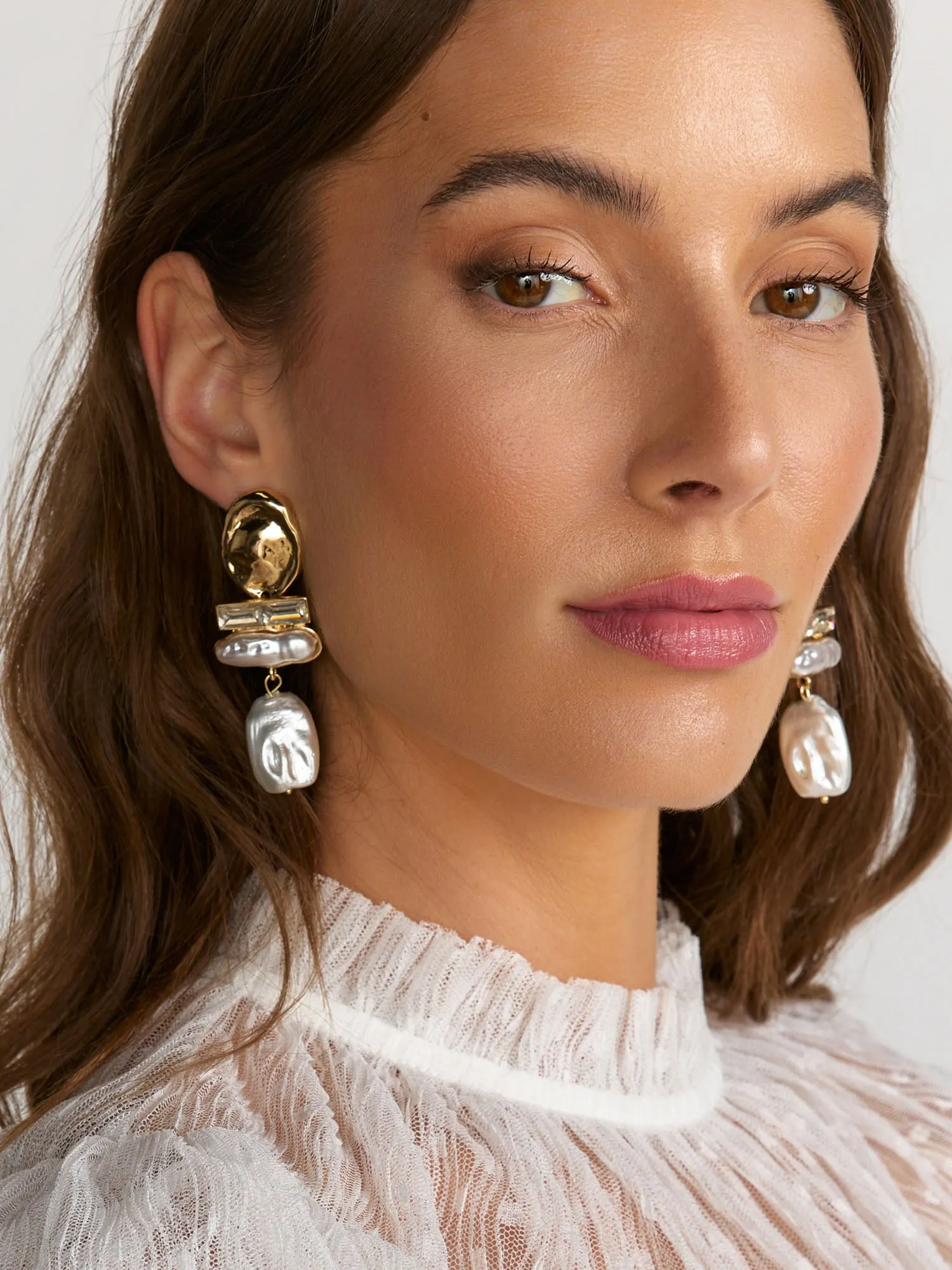 Statement Pearl Drop Earrings