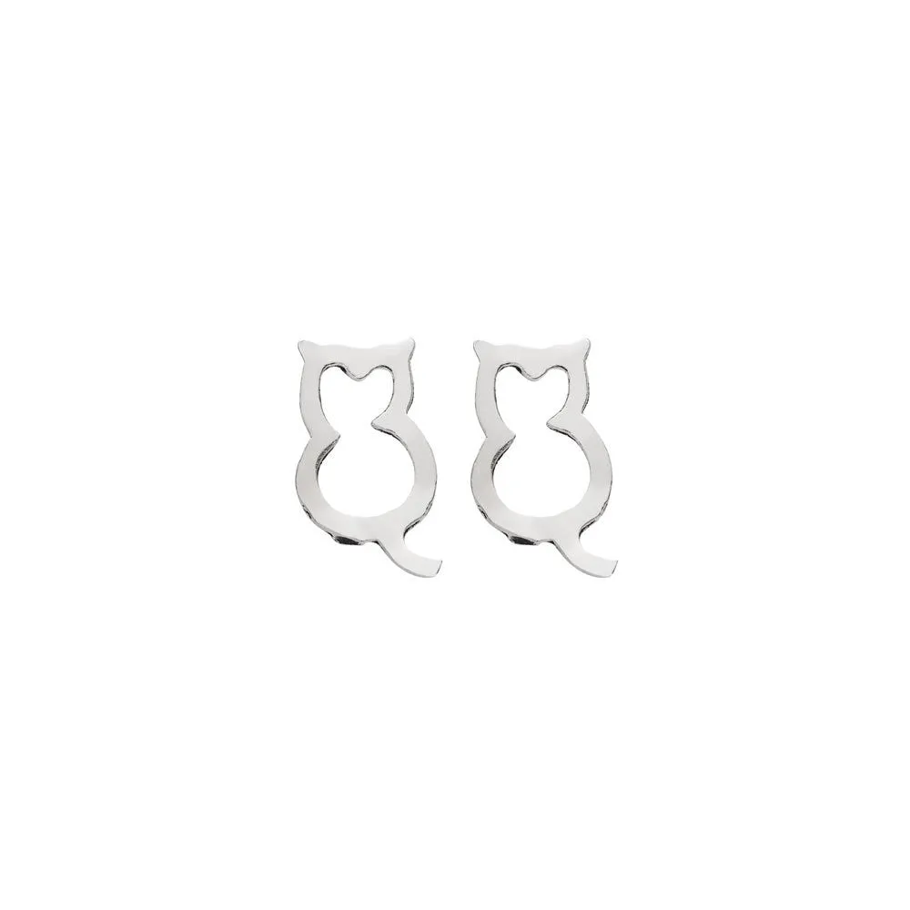 Sterling Silver Studs - Cats