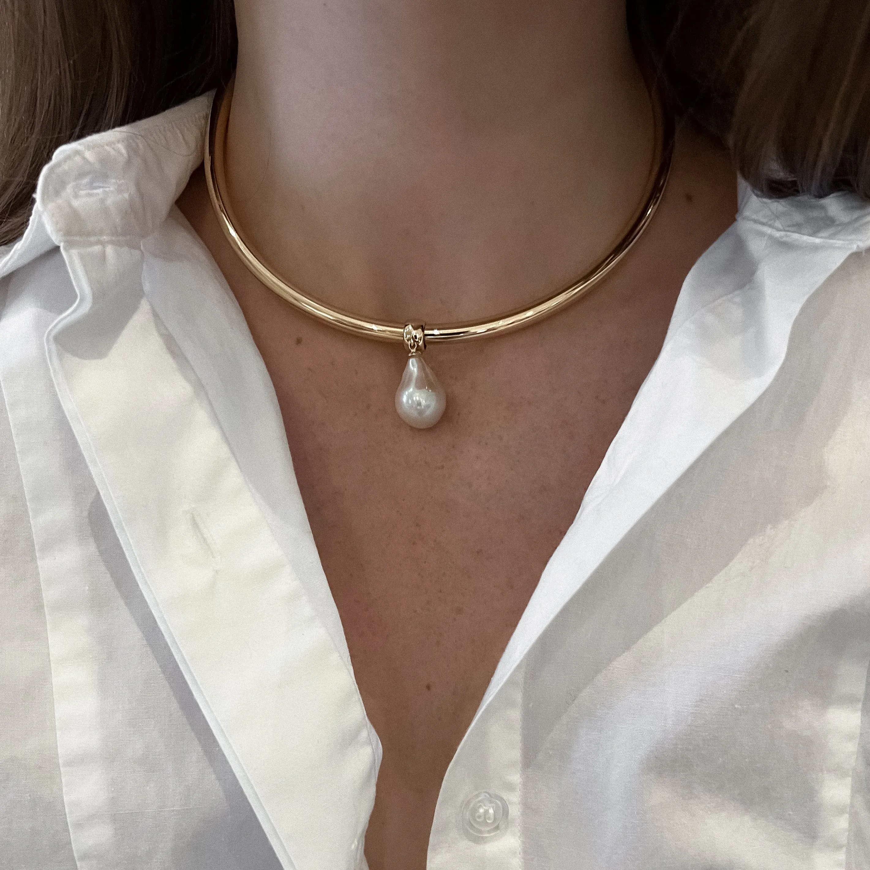 Talia Pearl Choker Necklace