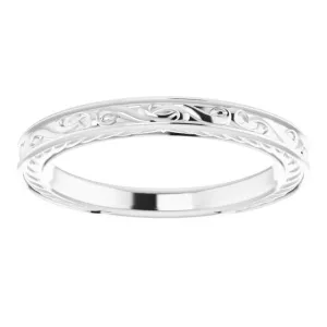 Timeless Romance Vintage Wedding Band