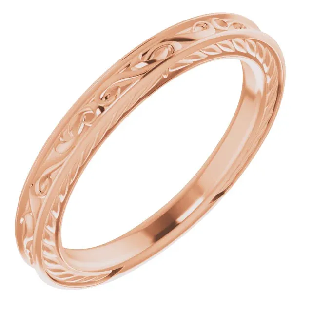 Timeless Romance Vintage Wedding Band