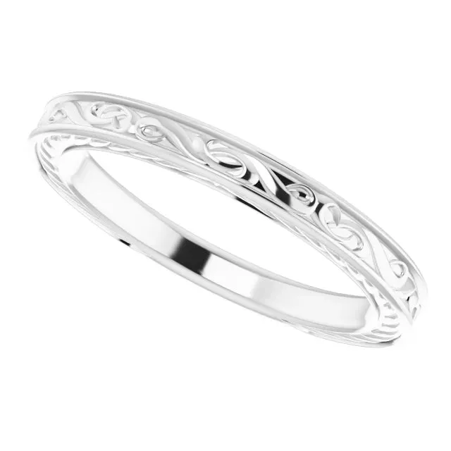 Timeless Romance Vintage Wedding Band