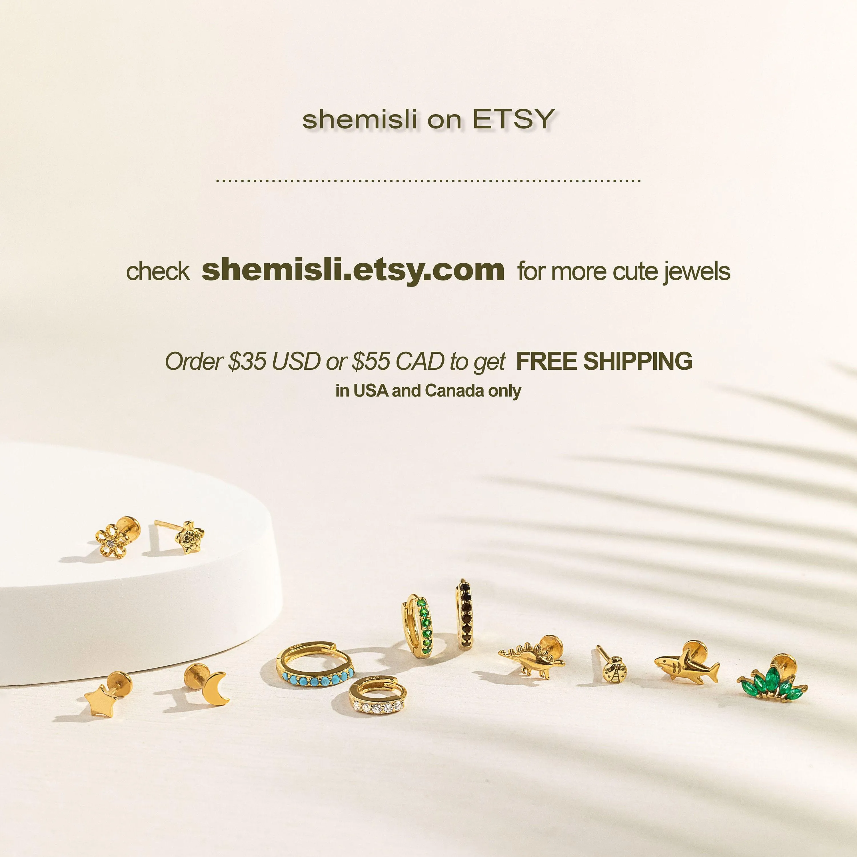 Tiny CZ stone Teardrop Studs, Gold, Silver SHEMISLI - SS140